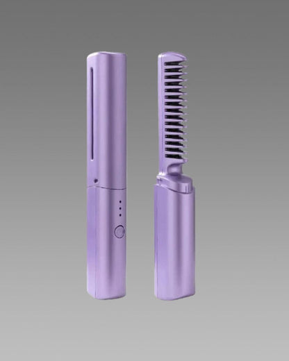 Portable Mini Hair Straightener Cordless Rechargeable Mini Adjustable Hot Hair Straightener