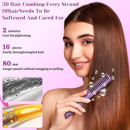 Portable Mini Hair Straightener Cordless Rechargeable Mini Adjustable Hot Hair Straightener