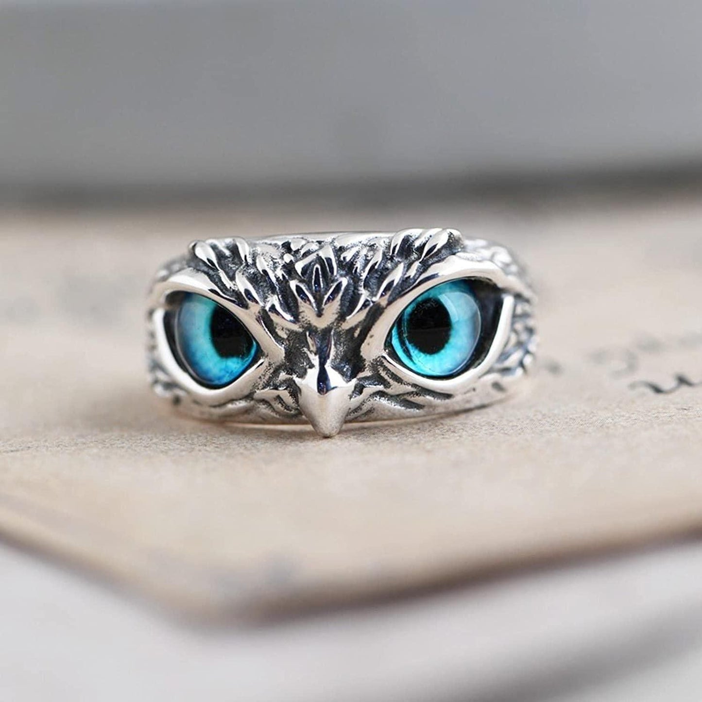 Attractive Silver Plated Owl Ring (Pack of 1)