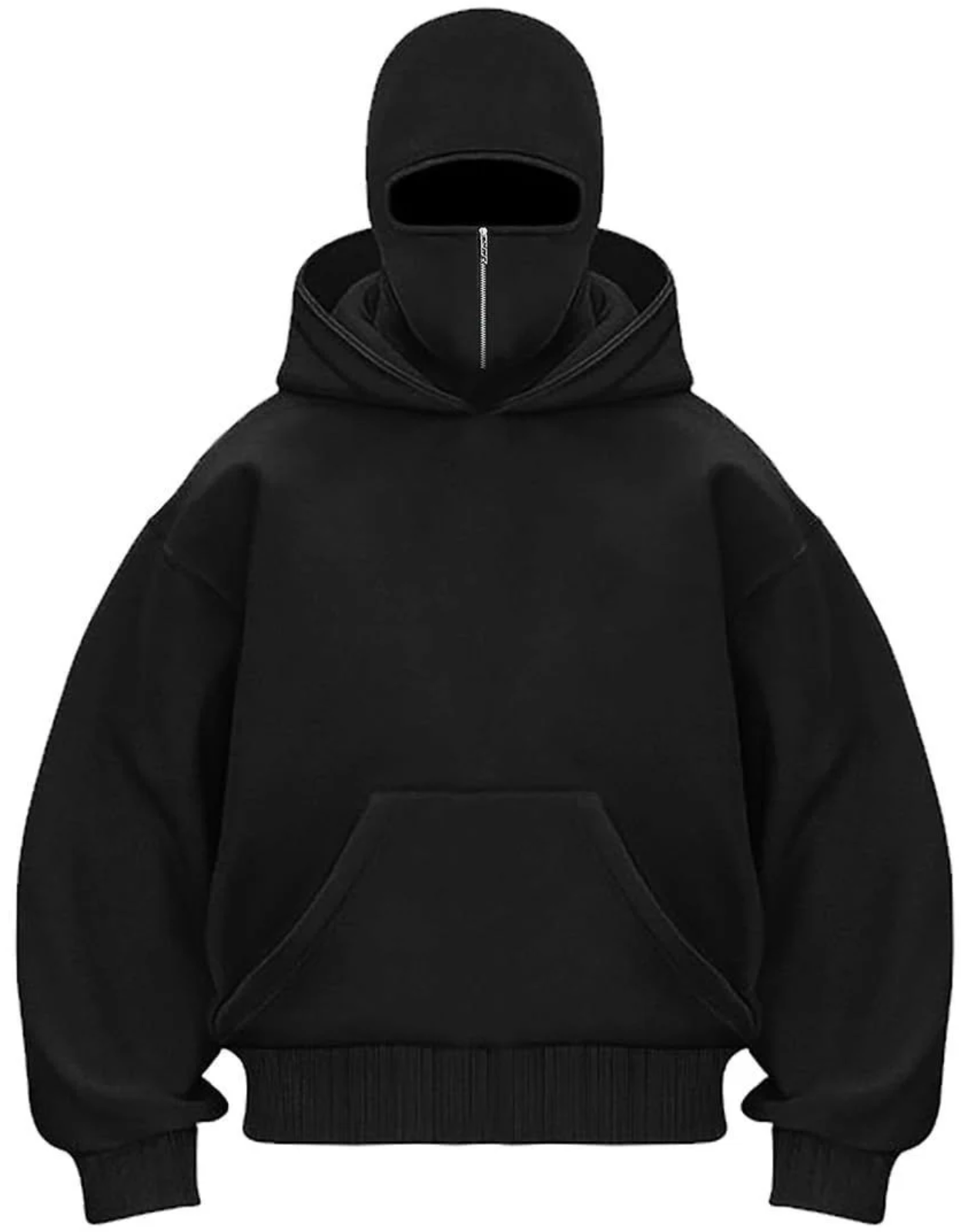 Ninja Hoodie – Unisex Zipper Hoodie with Built-In Mask